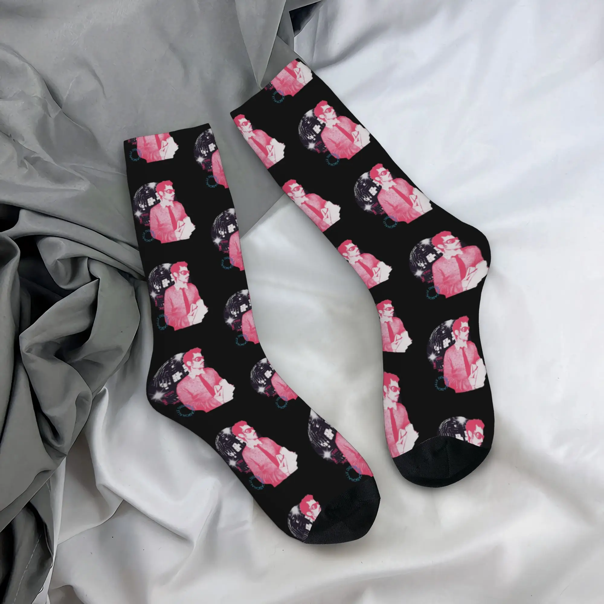 Winter Warm Retro Women Men Harrys Styles Kiss All The Time Album Socks  Non-slip Middle Tube Socks
