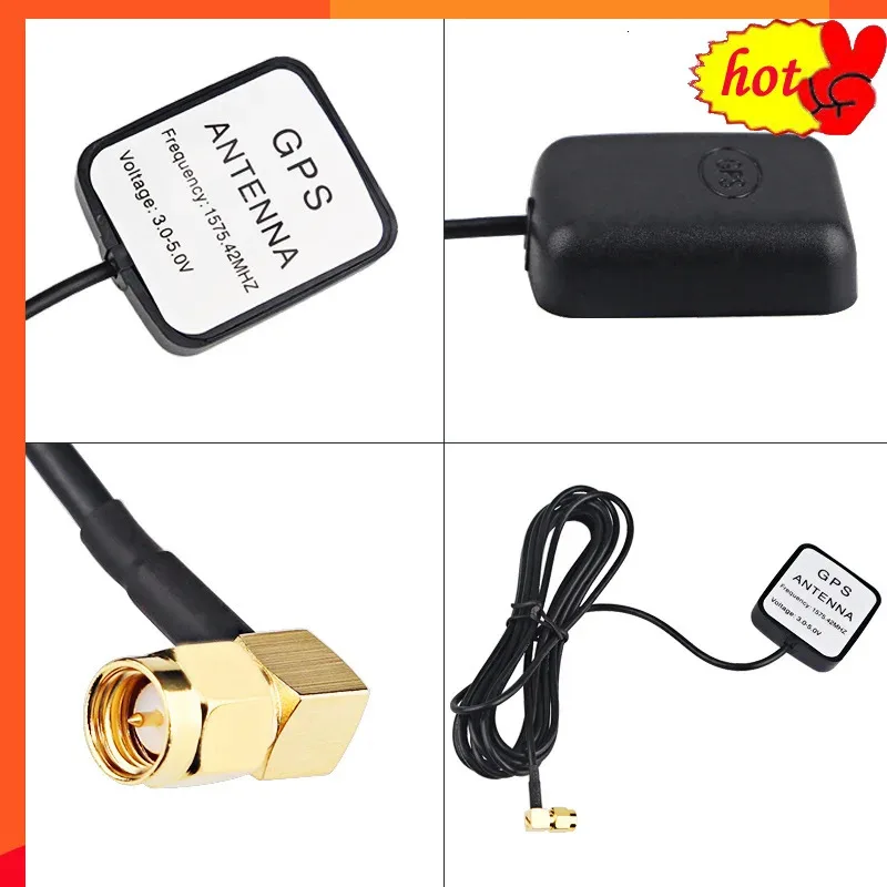 

A BEND/Right Angle Enhanced GPS Receiver GPS Antenna SMA Connector 3 M 1575.42 MHz Motorcycle Automatic GPS Accessories