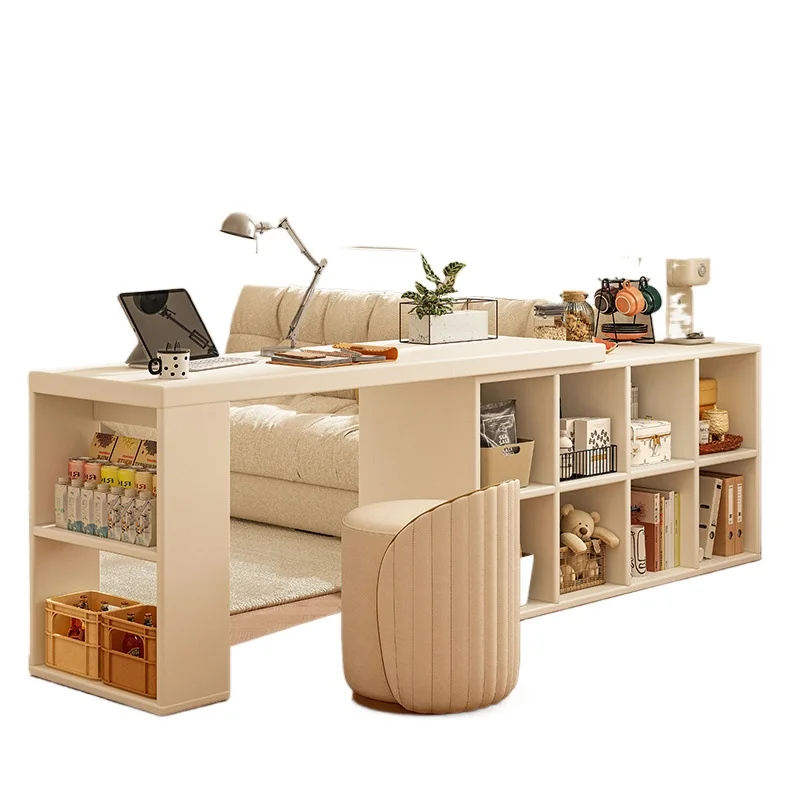 

Corner desk study table bedroom girls dresser bookcase integrated solid wood L-shaped corner office computer desk