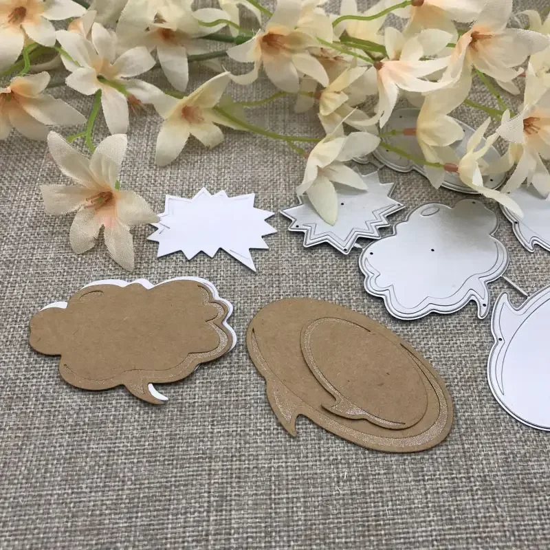 Speech bubble frame Metal Cutting Dies Stencils For DIY Scrapbooking Decorative Embossing Handcraft Die Cutting Template