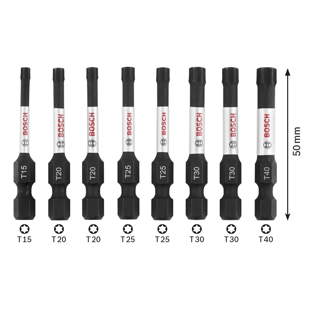 Bosch Professional Impact Control Screwdriver Bits 50mm Drill Bit Set Impact Drill Accessory