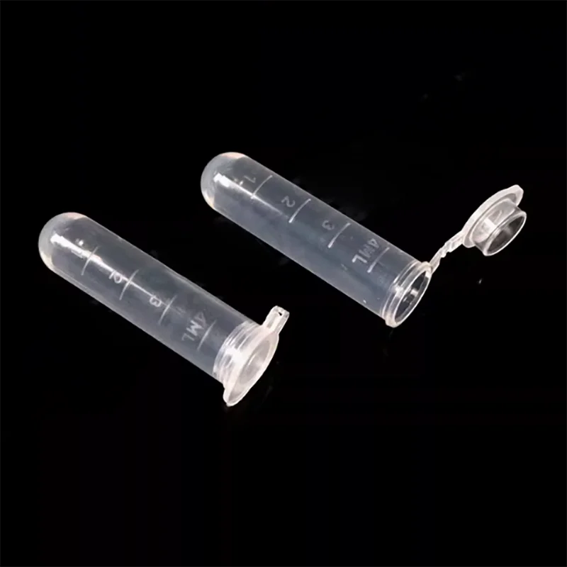 300 pieces/pack 5ml with round bottom cover Centrifuge tube ep tube with scale