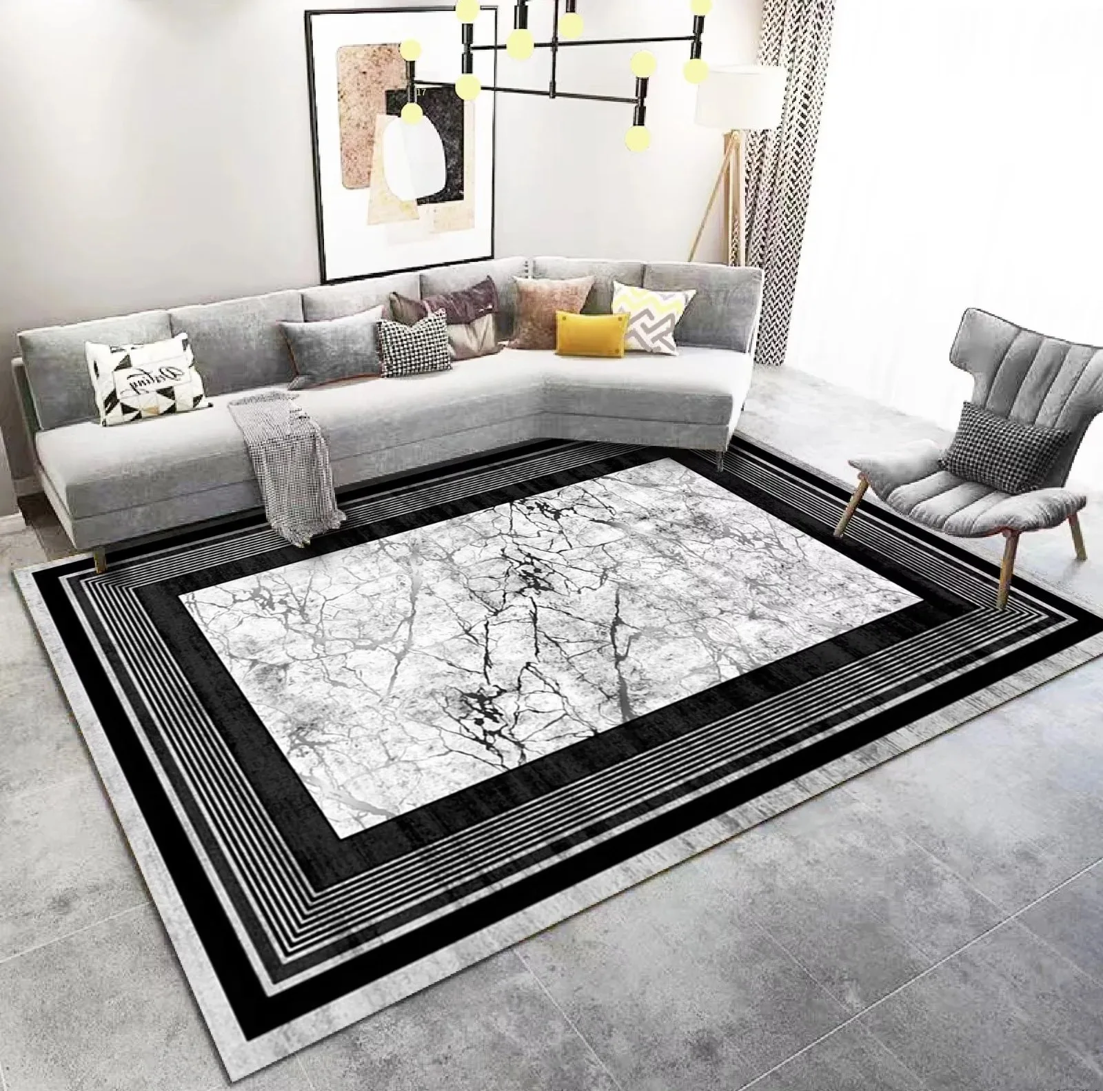 Carpets for Living Room Marble Salon Carpets Luxury Interior Decor Bedroom Home Decor