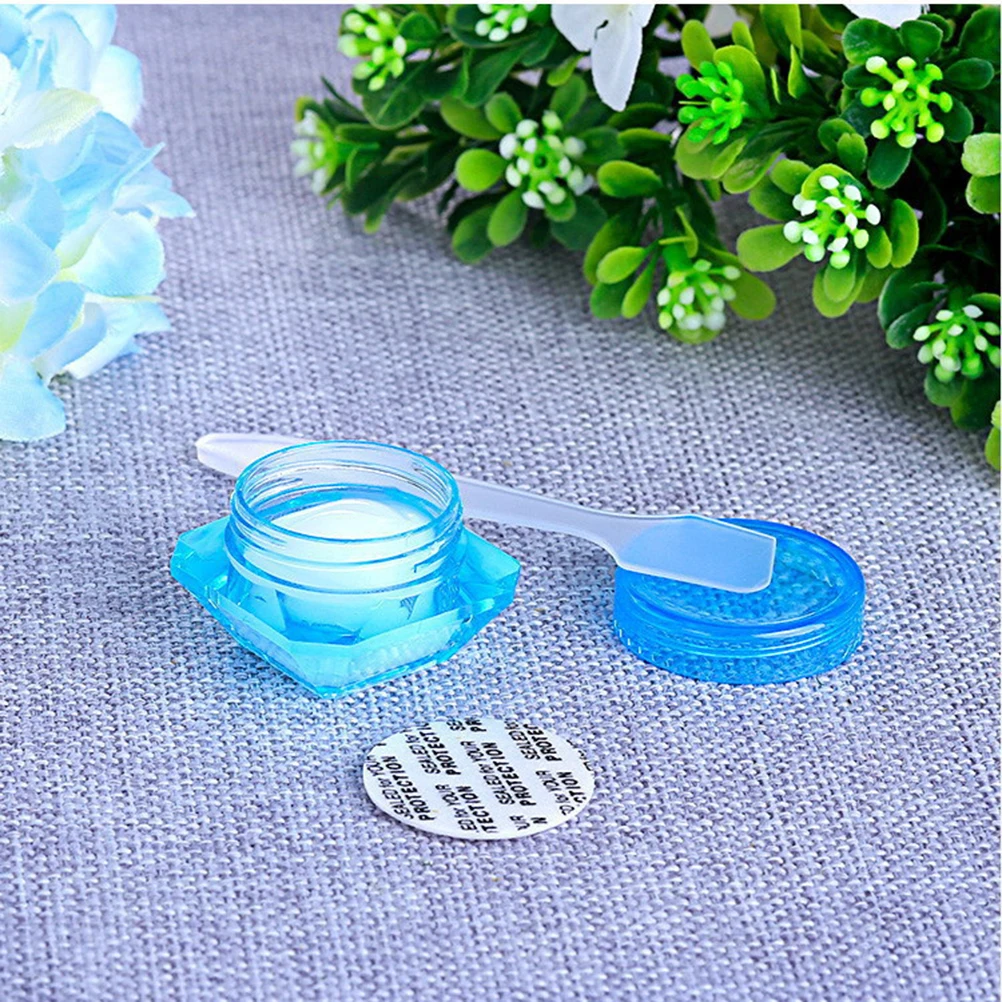 

5pcs 3G Diamond Shape Empty Travel Bottles Containers Wide Mouth For Facial Cream Shampoo Lotion Small Portable