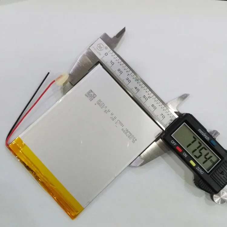 Batteria integrata per tablet PC Batteria ai polimeri di litio da 3,7 V 397899   ricaricabile di grande capacità 4080100   uso generale