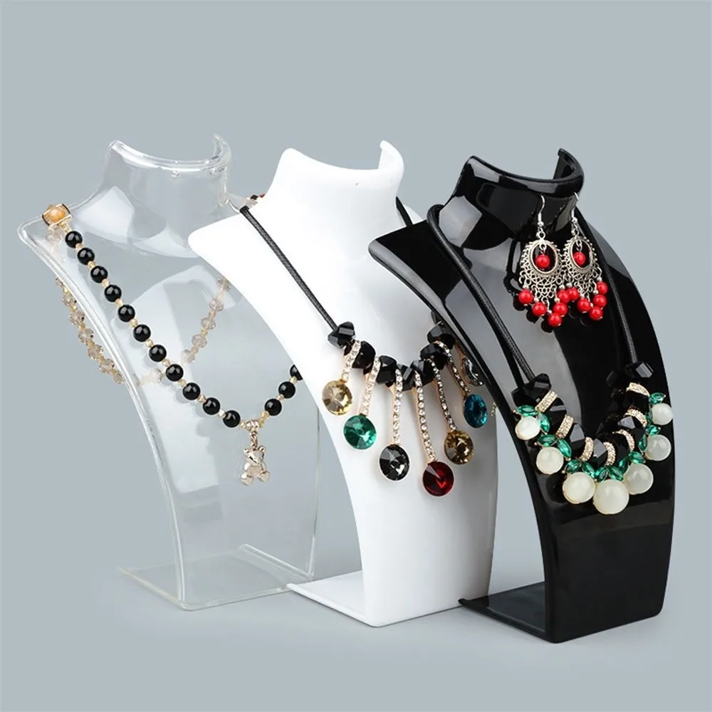 

New Pendant Display Necklace Stand Retail Shop Jewellery Display Stand Decorate Mannequin Bust Holder