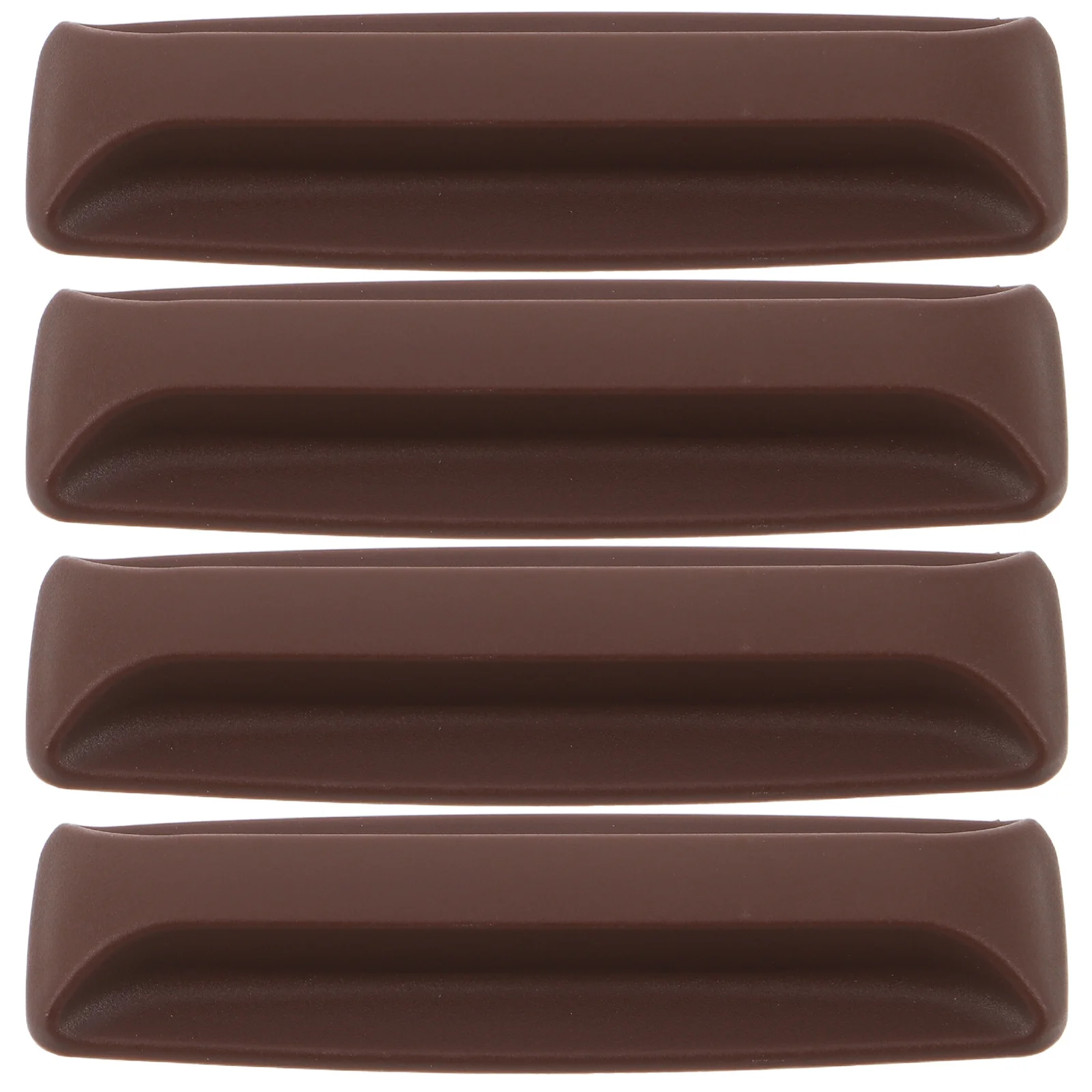 

2Pairs Self-Adhesive Cabinet Handles Plastic Stick-on Heavy-Duty Pulls for Sliding Doors Fridge Drawers Kitchen No-Drill