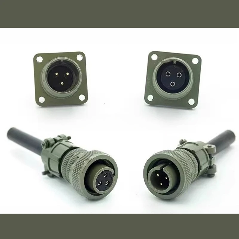 MS5015 3-Pin Mil-Spec Connector - MS3106A-14S-7S/P MS3102A Straight Aviation Plug