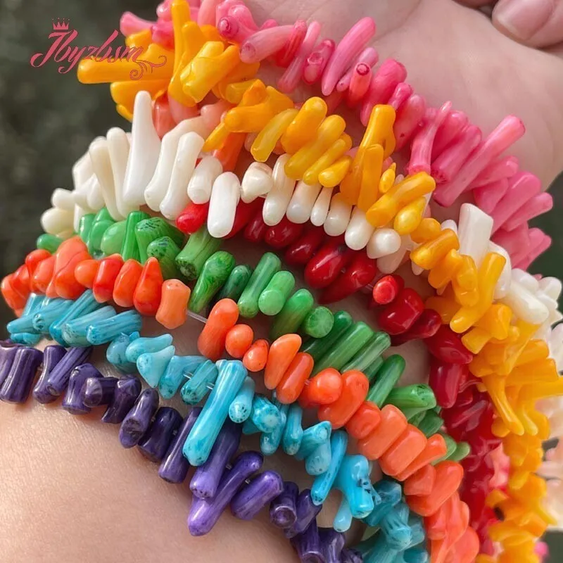 Natural Coral Irregular Spacer Stone Beads For DIY Necklace Bracelet Earring Jewelry Making Strand 15\