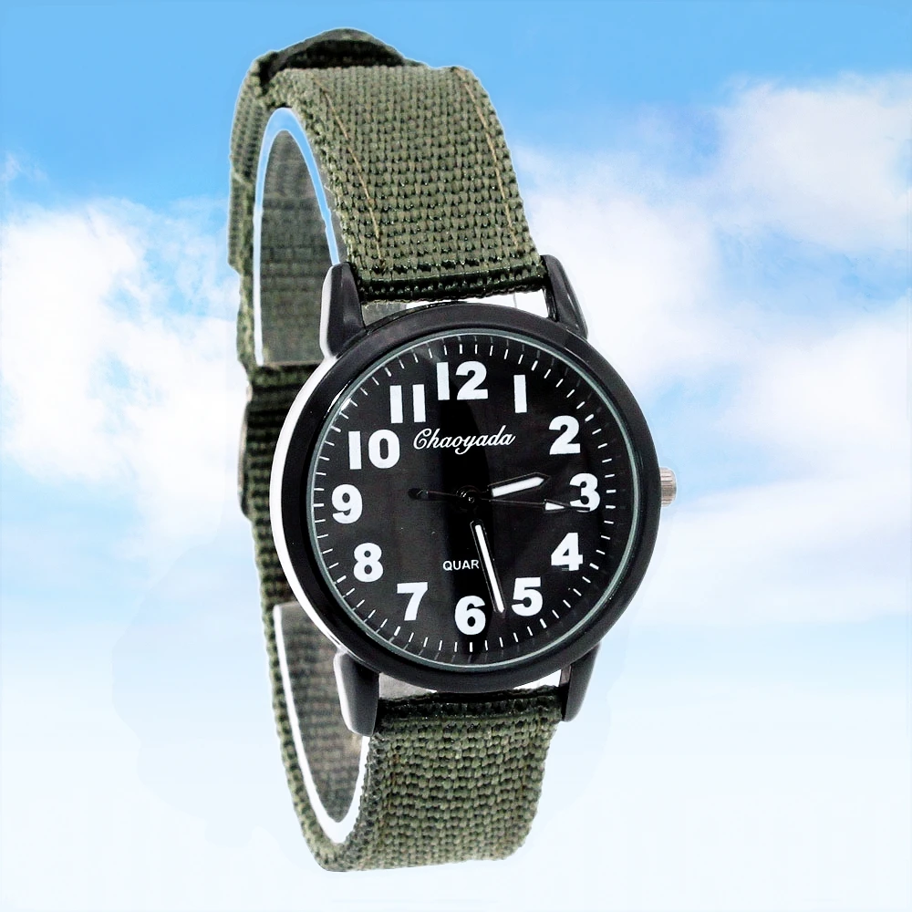 Girls Casual Canvas Watch Elegant Design Student Timepiece