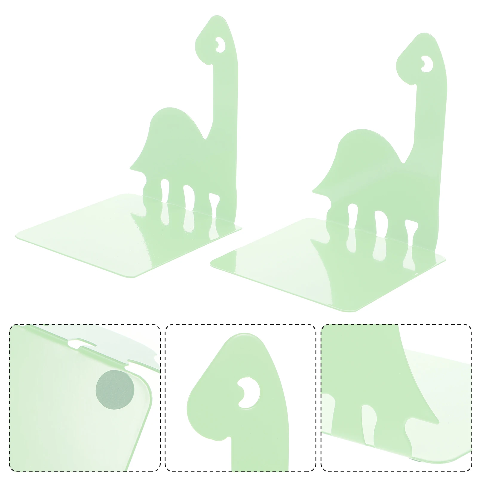 

Dinosaur Bookend Desk Bookshelf End Support Metal Storage Rack For Books Files Magazines Tidy Home Office Classroom Library