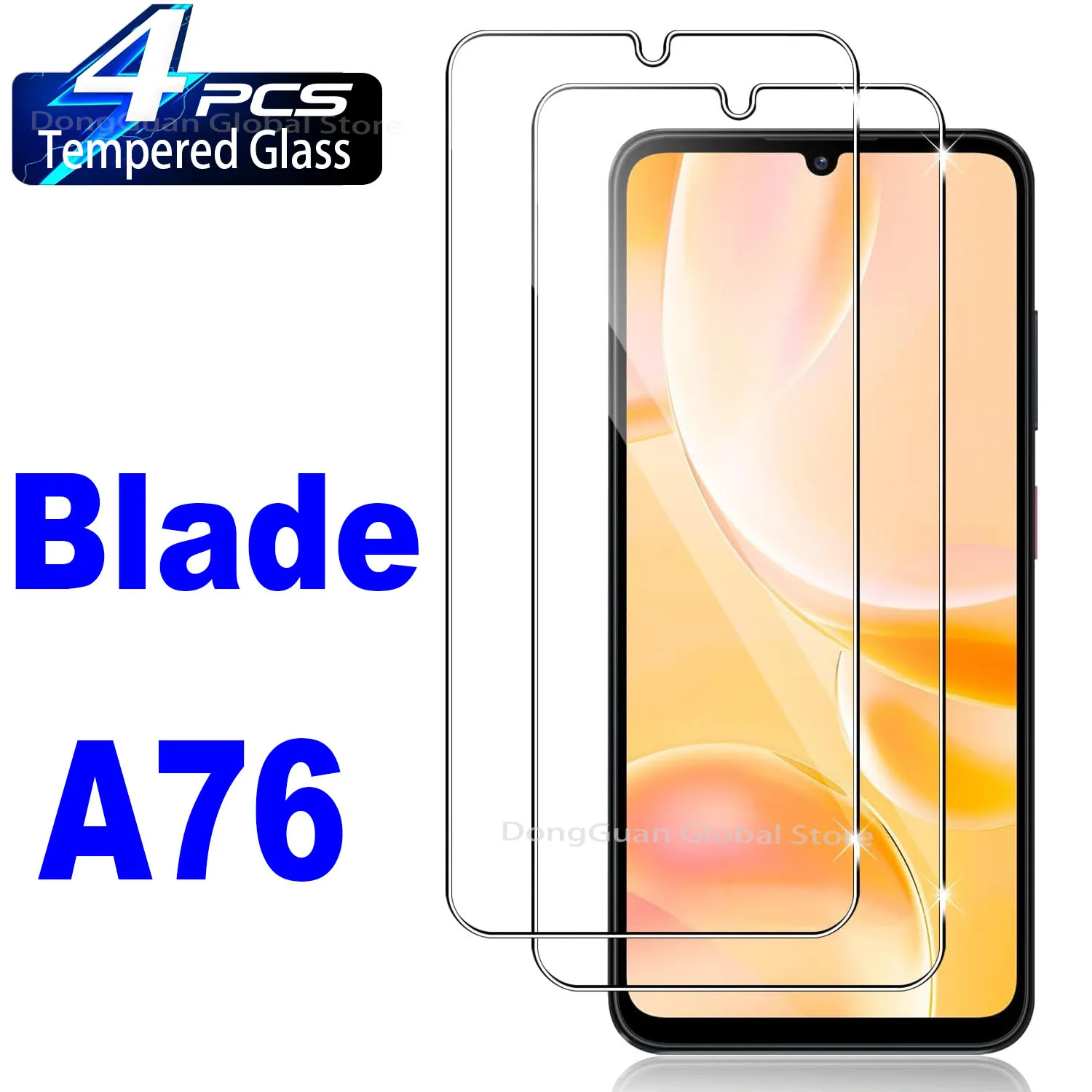 

For ZTE Blade A76 Tempered Glass Screen Protector Glass Film