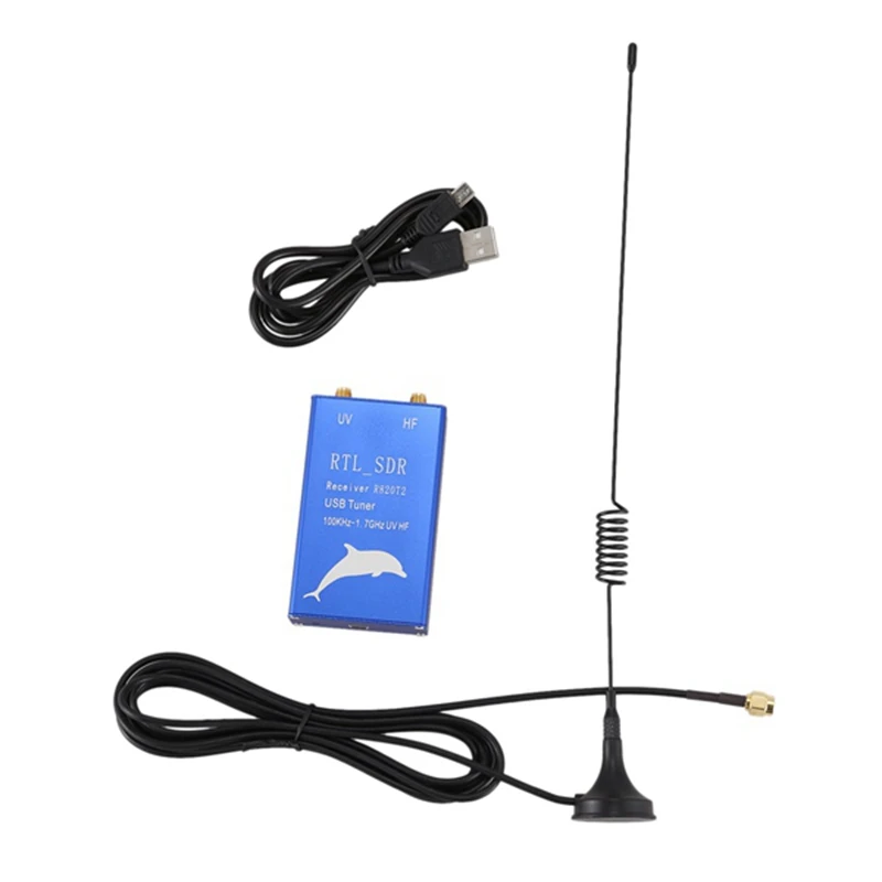 

RTL.SDR USB Receiver RTL2832U+R820T2 100KHz-1.7GHz UHF UV HF Tuner Receiver AM, FM Radio