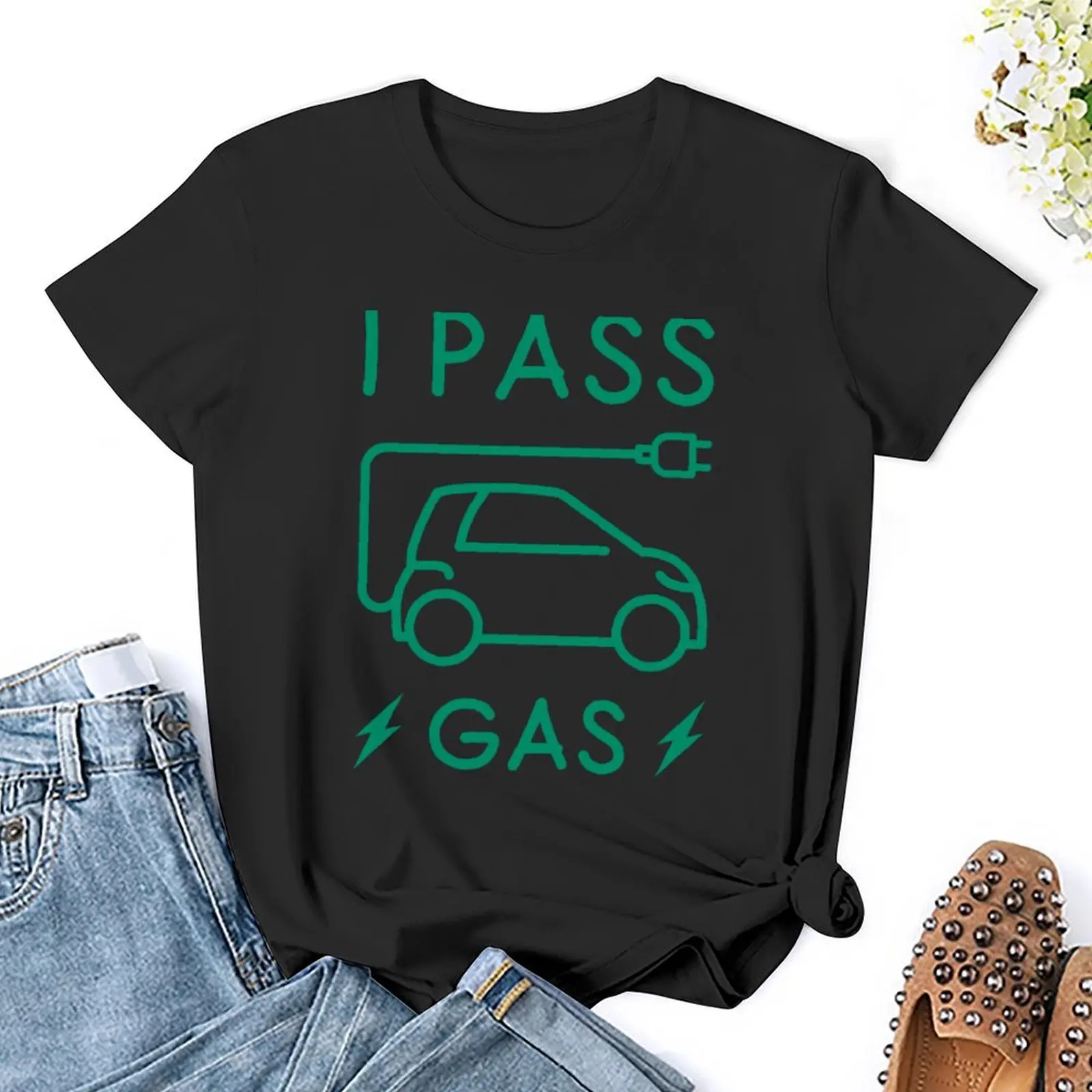 Ich passiere Gas T-Shirt Zoll Vintage Designer Kleidung Frauen Luxus