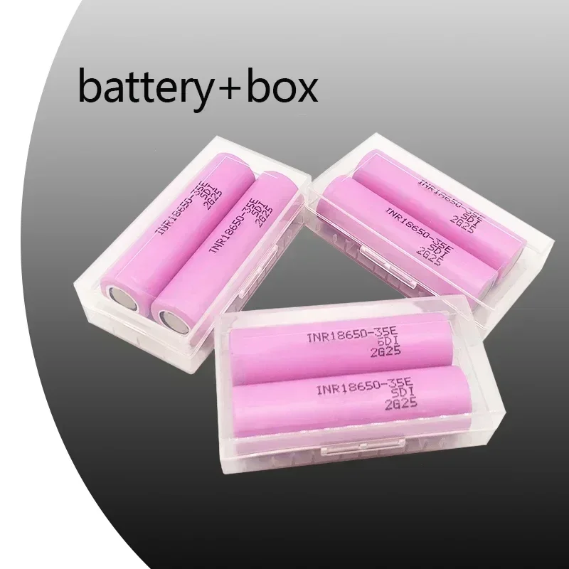 100% original 18650 3500mah 20th discharge inr18650 35e 3500mah 18650 3.7v li ion rechargeable battery