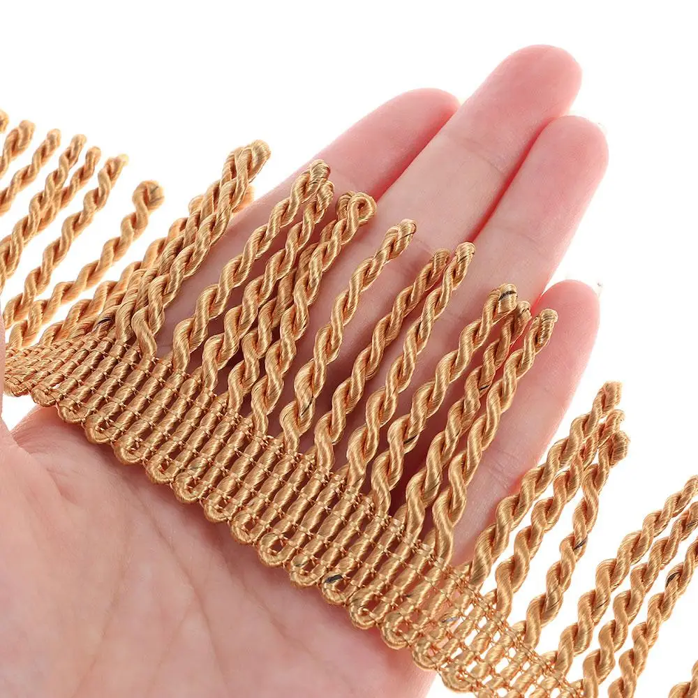 Embellishments Gold Fringe Trim Bullion Fringe Trim Curtain Fringe Curtains Sofa