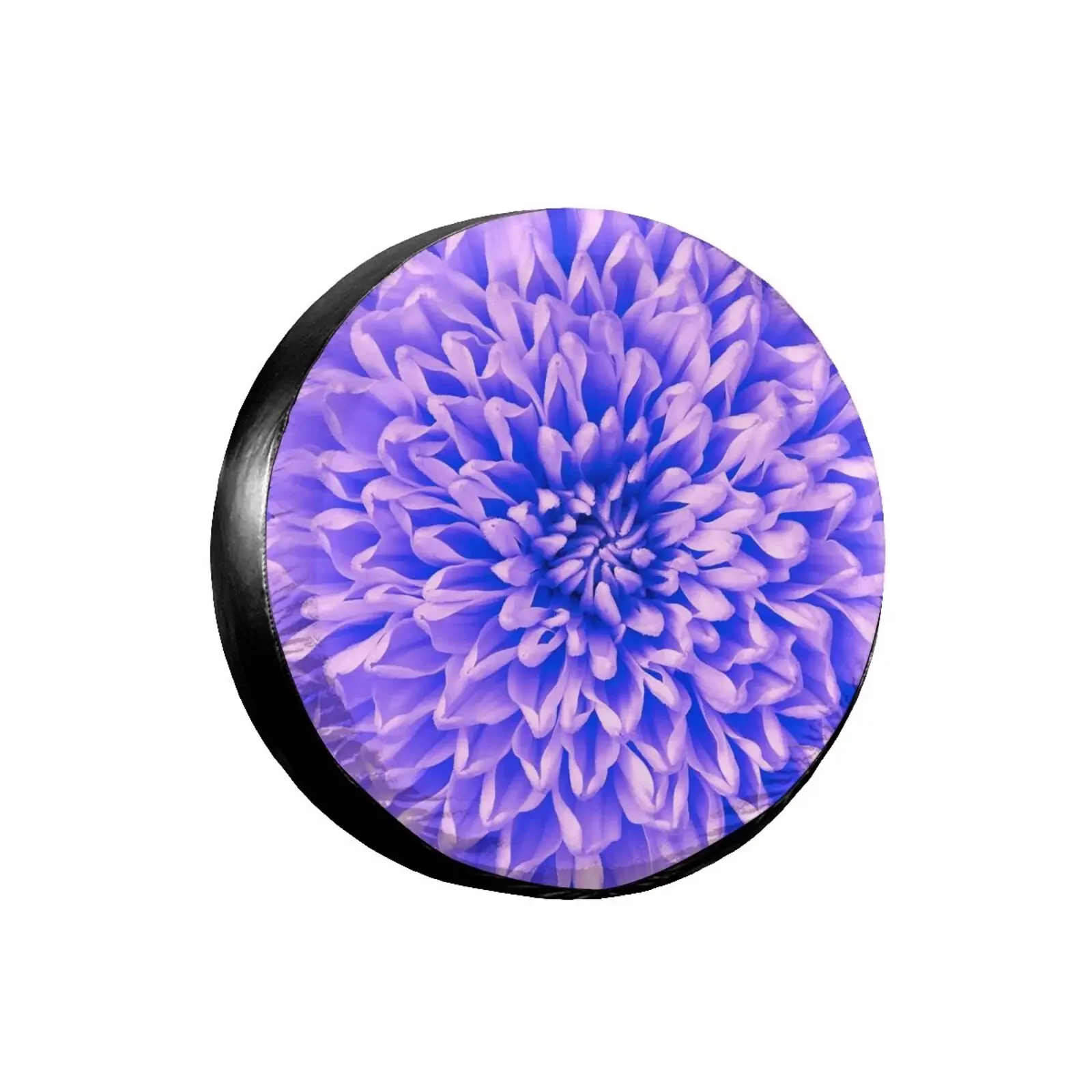 Blue lilac chrysanthemum,, A Gift for Camping Enthusiasts, Spare Tire Cover for Camping Car,