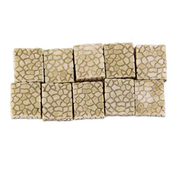 10Pcs Micro Landscape Miniature Stone Pavement Grey Resin Craftwork for Small Garden Decor Shadowbox Scene Approx 0.39x0.47 Inch