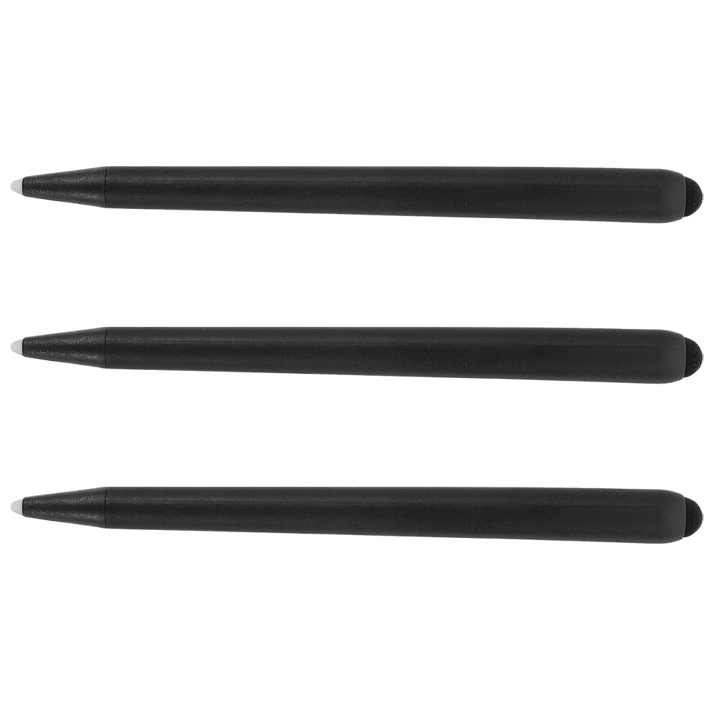 

3 Pcs Double-headed Stylus Children's Writing Pen Magnetic Black Abs Toddler