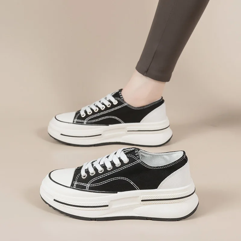 Women Walking Canvas Shoes Fashion 2024 New Summer Youth Girls Boys Student Sports Leisure Low Top Vulcanized Sneakers Trainers