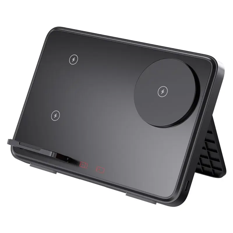 A19Q-Wireless Charging Dock With LED Night Light And Foldable Design, For Fast Charging For And Watches