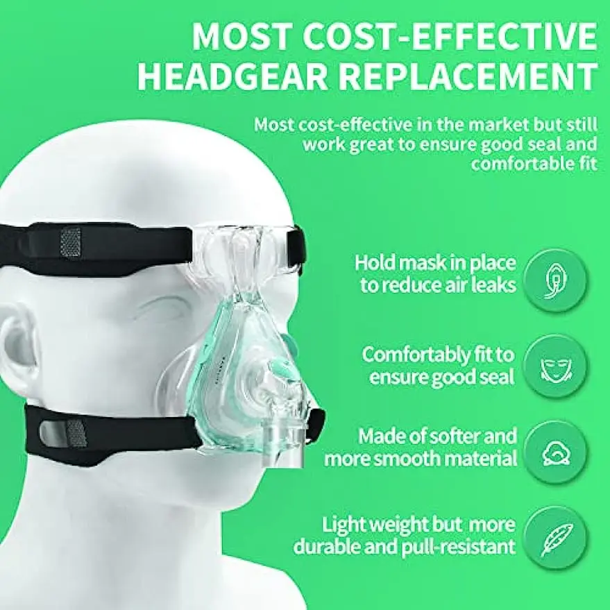 CPAP Replacement Accessories Universal Elastic Headgear CPAP Replacement Belt (Without Mask)