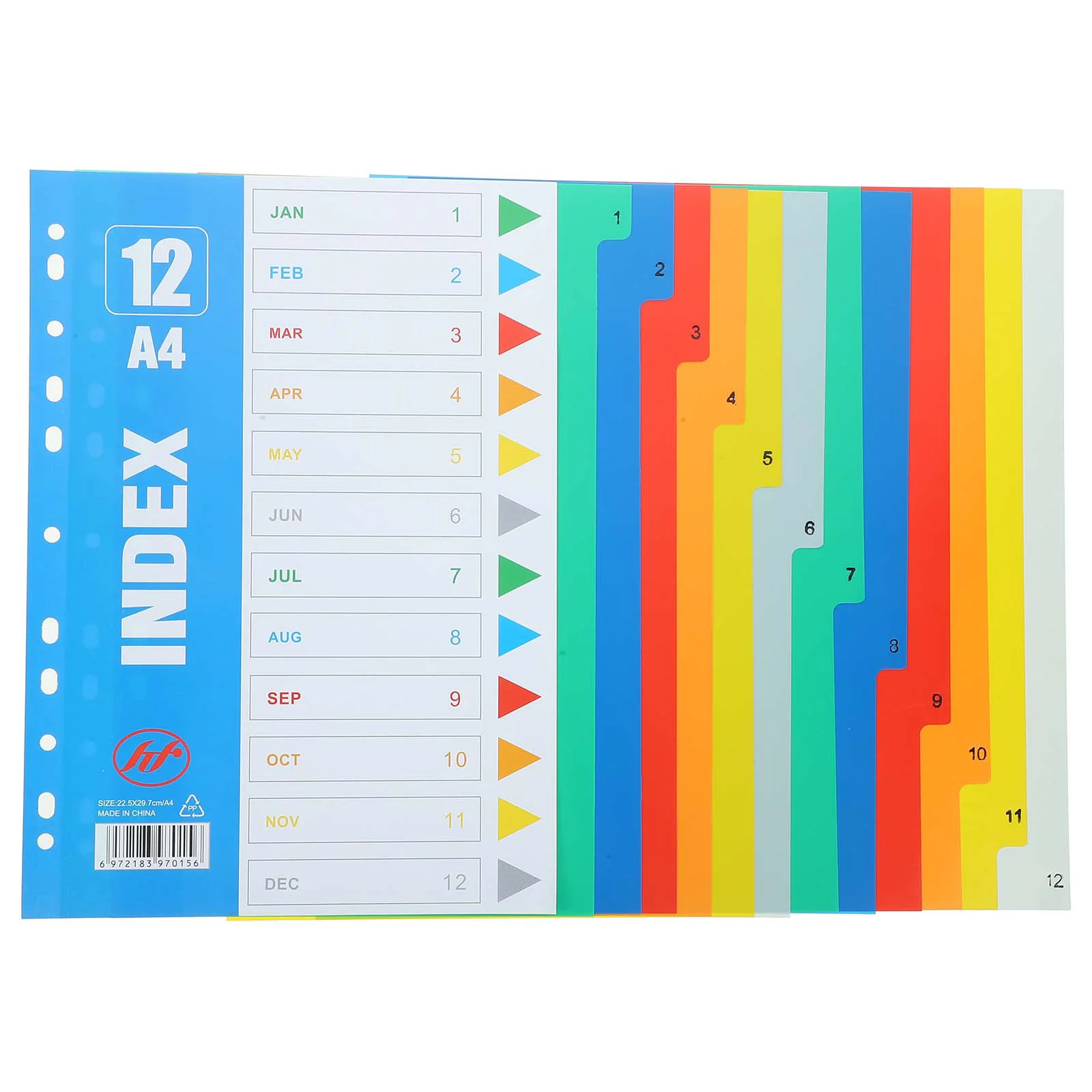 Household Notebook Dividers Index Separator Page Notebooks Dividers A4 Tabs Number Loose-leaf Markers Binder With Pp Pastel