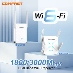 Wifi 6 Repeater Wireless Repetidor AX3000 2.4/5Ghz Gigabit Amplificator AX1800 802.11AX Signal Booster Extenders Versterker