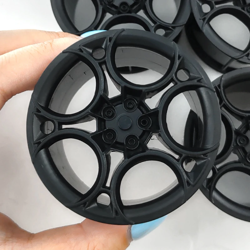 GULY CADA ชุด Building Blocks อิฐอุปกรณ์เสริมสีดําชุบ Hub สําหรับ LEGO Scale 1:8 รถ 42083 42056 42115 ล้อ