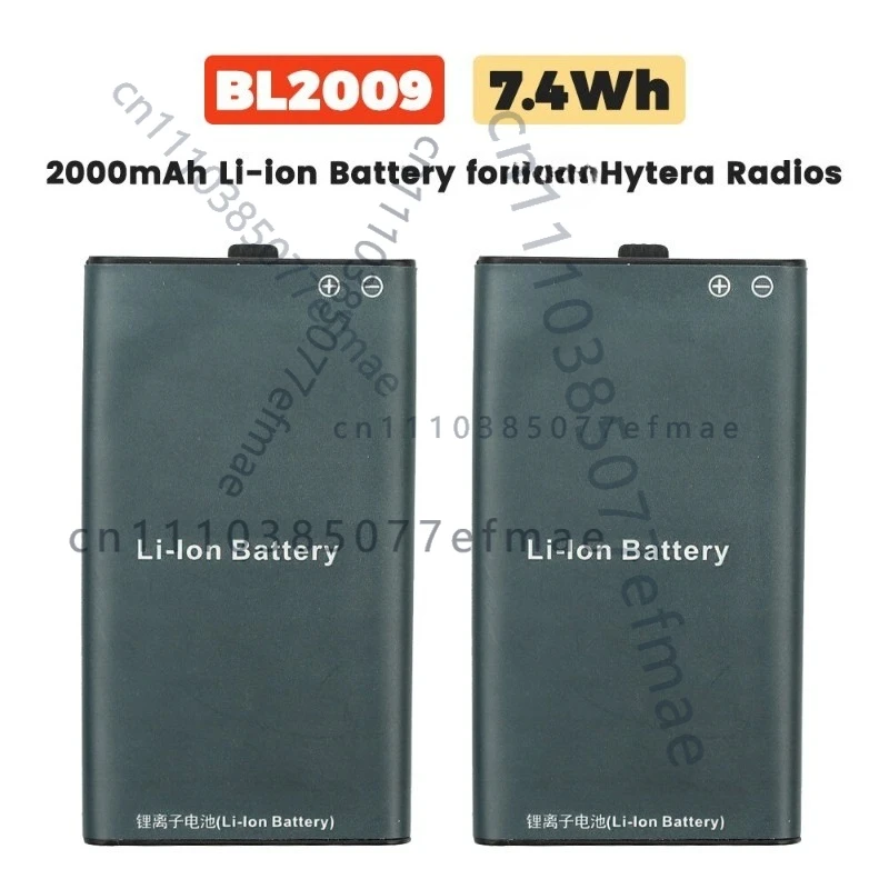 

2 шт. высококачественные аккумуляторы BL2009 4.2V 2000mAh для HYT Hytera TD350/360 PD375