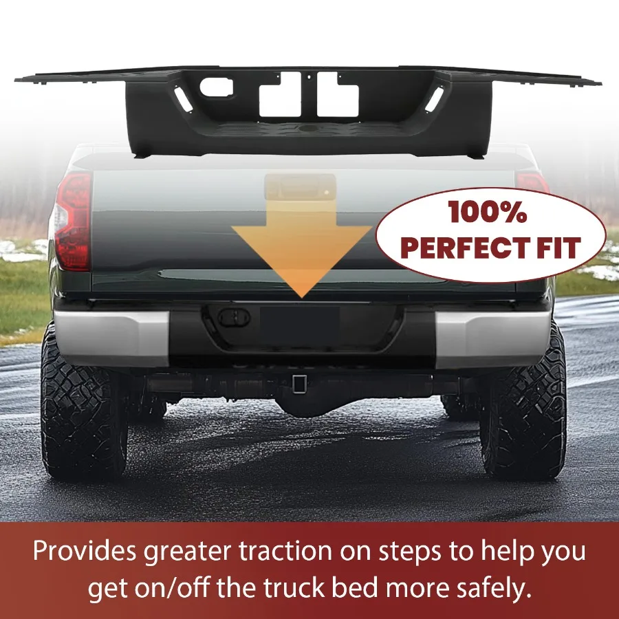 For  Tundra 2014-2021 Rear Step Bumper Center Pad W/O Sensor Hole