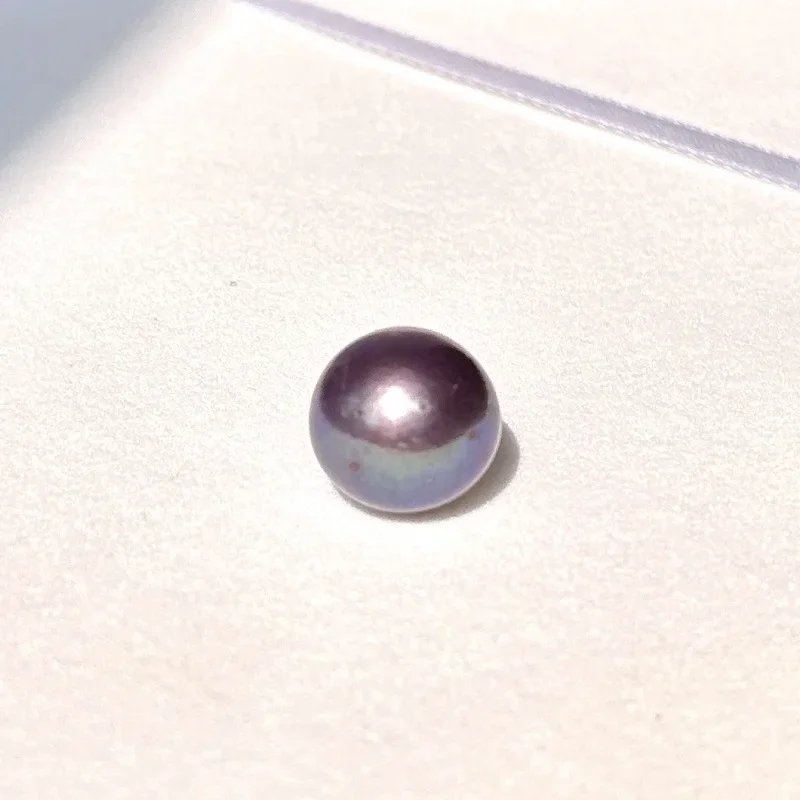 Grace Fine Jewelry for Women 15-16mm  AAA Loose Pearl Purple Round Pearl Pendnat Luxury Wedding Jewelry Undrilled