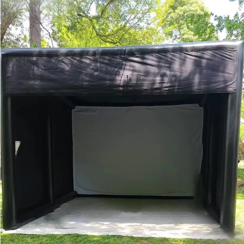 Inflatable Golf Simulator Hitting Cage Tent for Golf Simulator Training Used