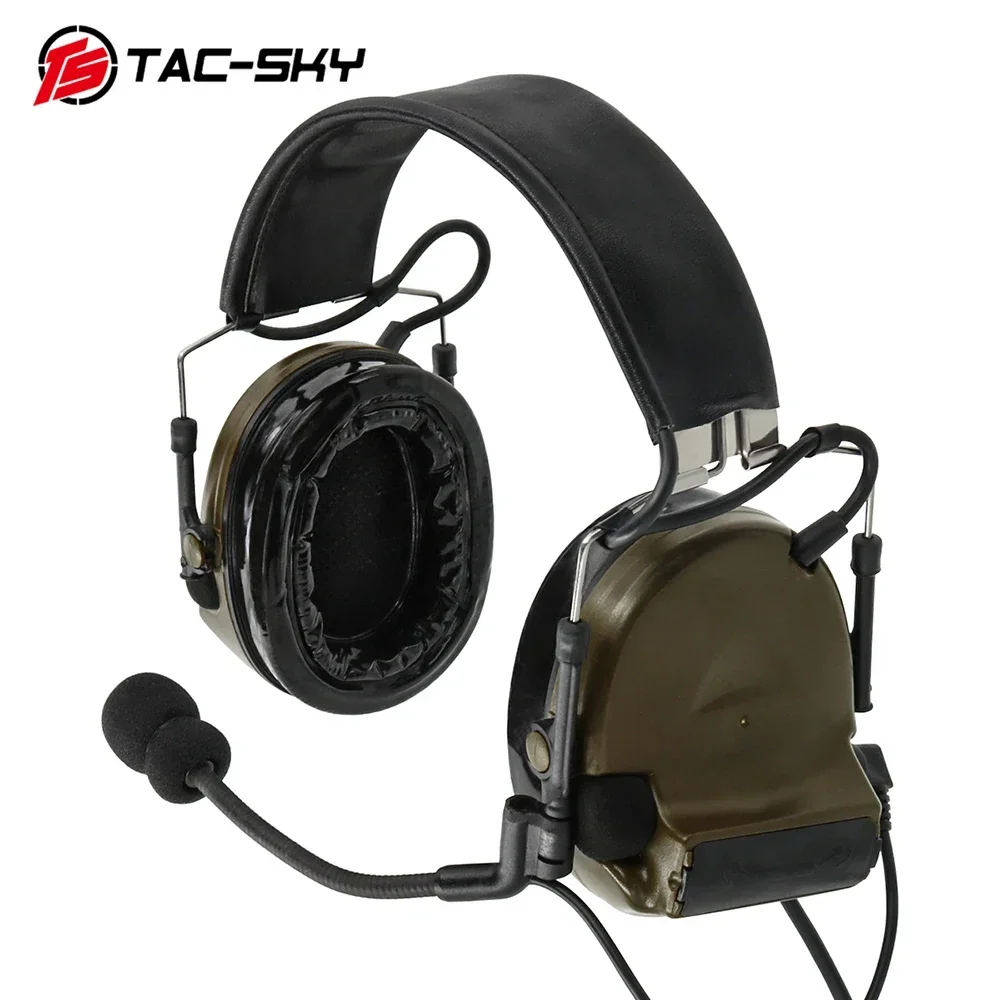 TAC-SKY COMTA Tactical Headset COMTA II Helmet Mount Airsoft Headphone Hearing Protection Noise Reduction Shooting Earmuffs