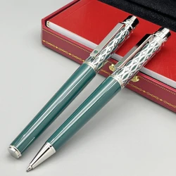 YAMALANG CT Rollerball Ballpoint Pen Green Carving With Serial Number Writing Smooth Luxury Stationery