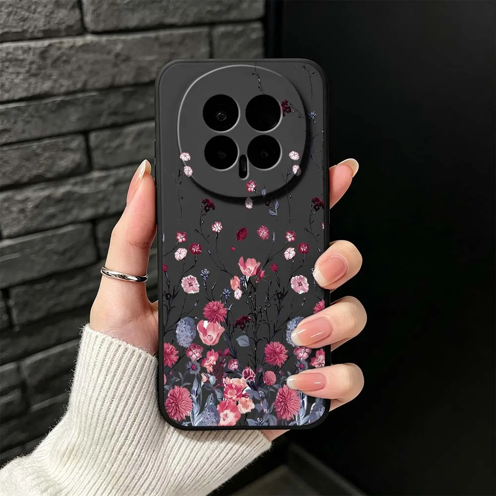 Cartoon Grass Flower For Honor 600 500 400 300 200 100 90 80 70 SE Smart Lite Pro Ultra GT 5G Black Cover Phone Case