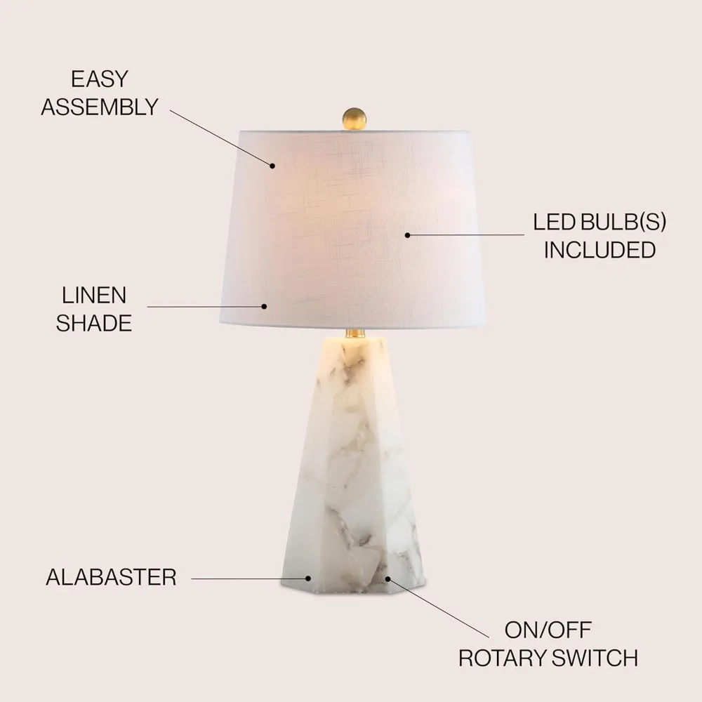 جوناثان y jyl6205a xio 25.5 "مرمر led الجدول مصباح المعاصرة الانتقالية السرير مكتب منضدة مصباح لغرفة النوم المعيشة #2