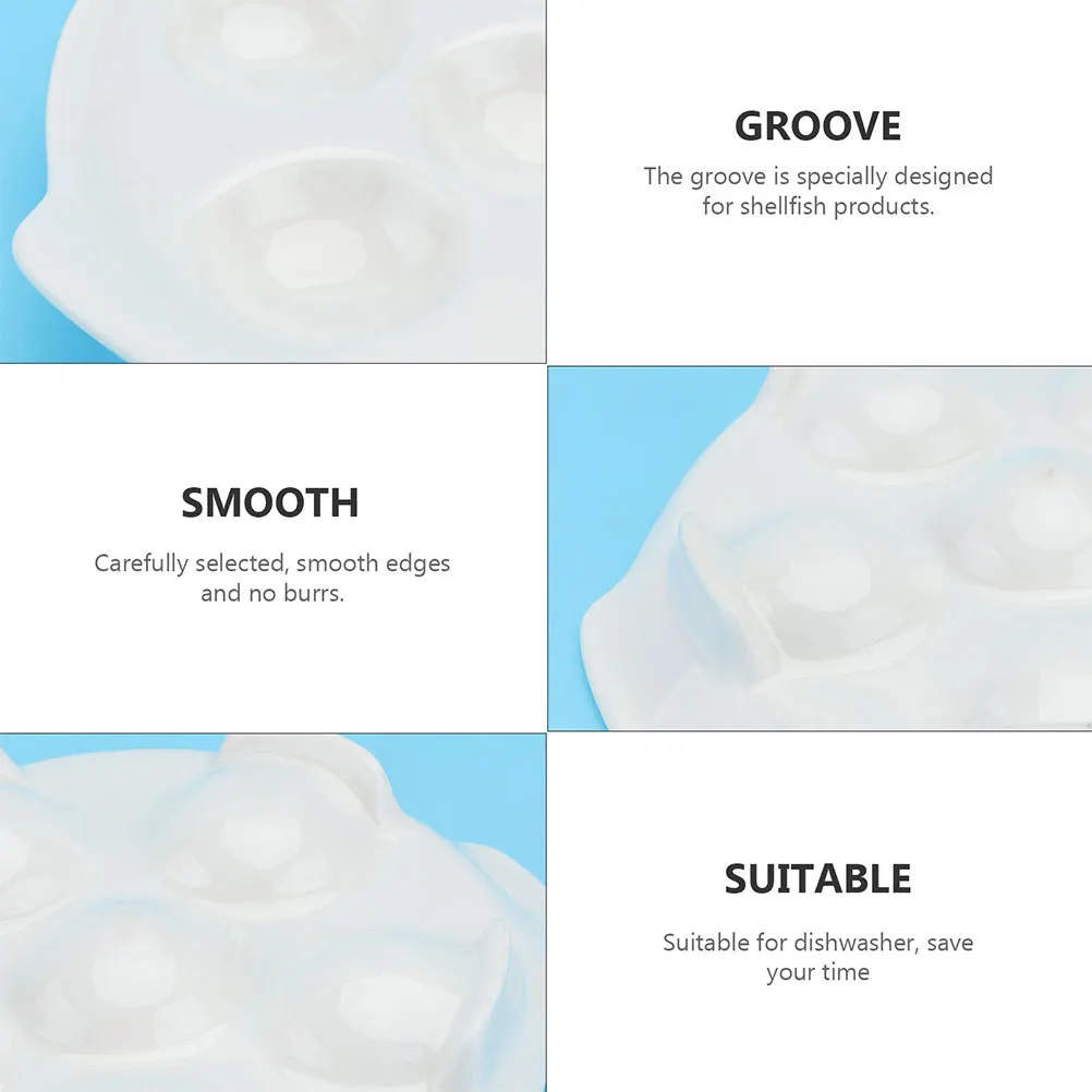 

2Pcs Snail Baking Pan White Ceramic Baking Dish Oven Dishwasher Fridge Safe Practical Snail Barbecue Plate Kitchen Supplies