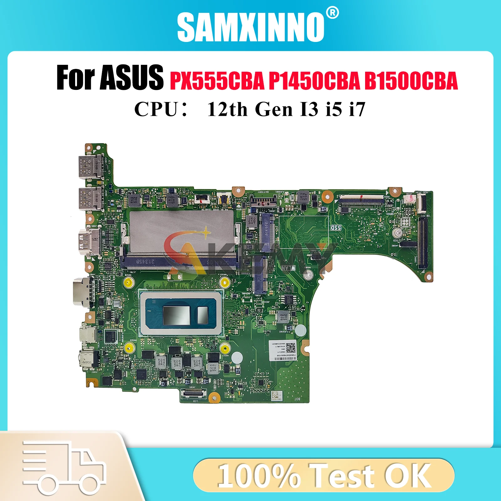 

B1500CBA Материнская плата для ноутбука ASUS ExpertBook P1450CBA B1500CB PX555CBA B1500CCBA Материнская плата для ноутбука с 12-го поколения I3 i5 i7