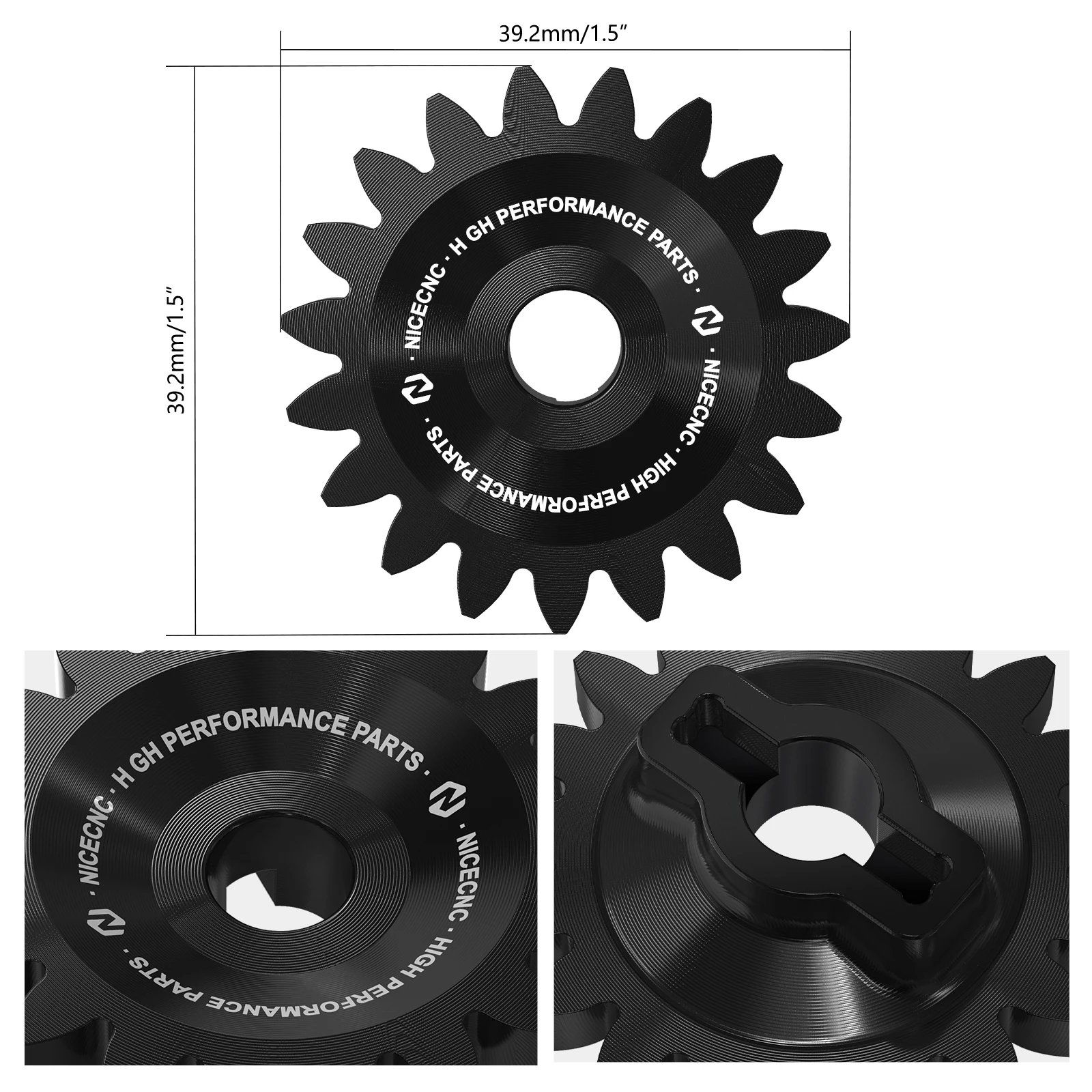 TRX450 R Oil Pump Drive Gear With Circlip Aluminum ATV For Honda TRX450R Kick Start 2006-2009 TRX450ER Electric Start 2006-2014