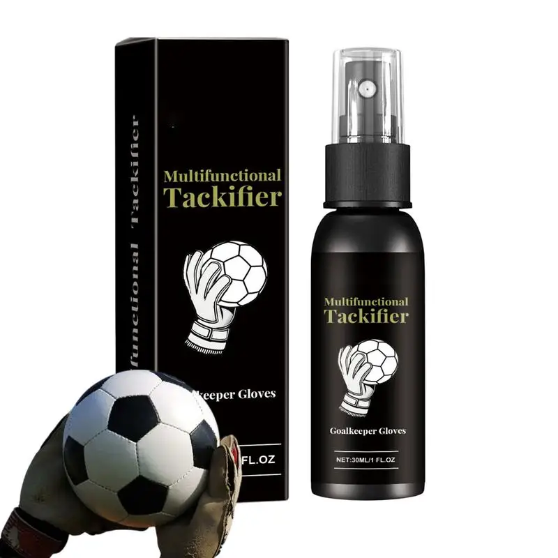 Football Glove Grip Spray 30ml Safe Gloves Wash & Prepare Gentle Goalkeeper Gloves Spray Sports Hand Grip Spray Glove Grip Spray