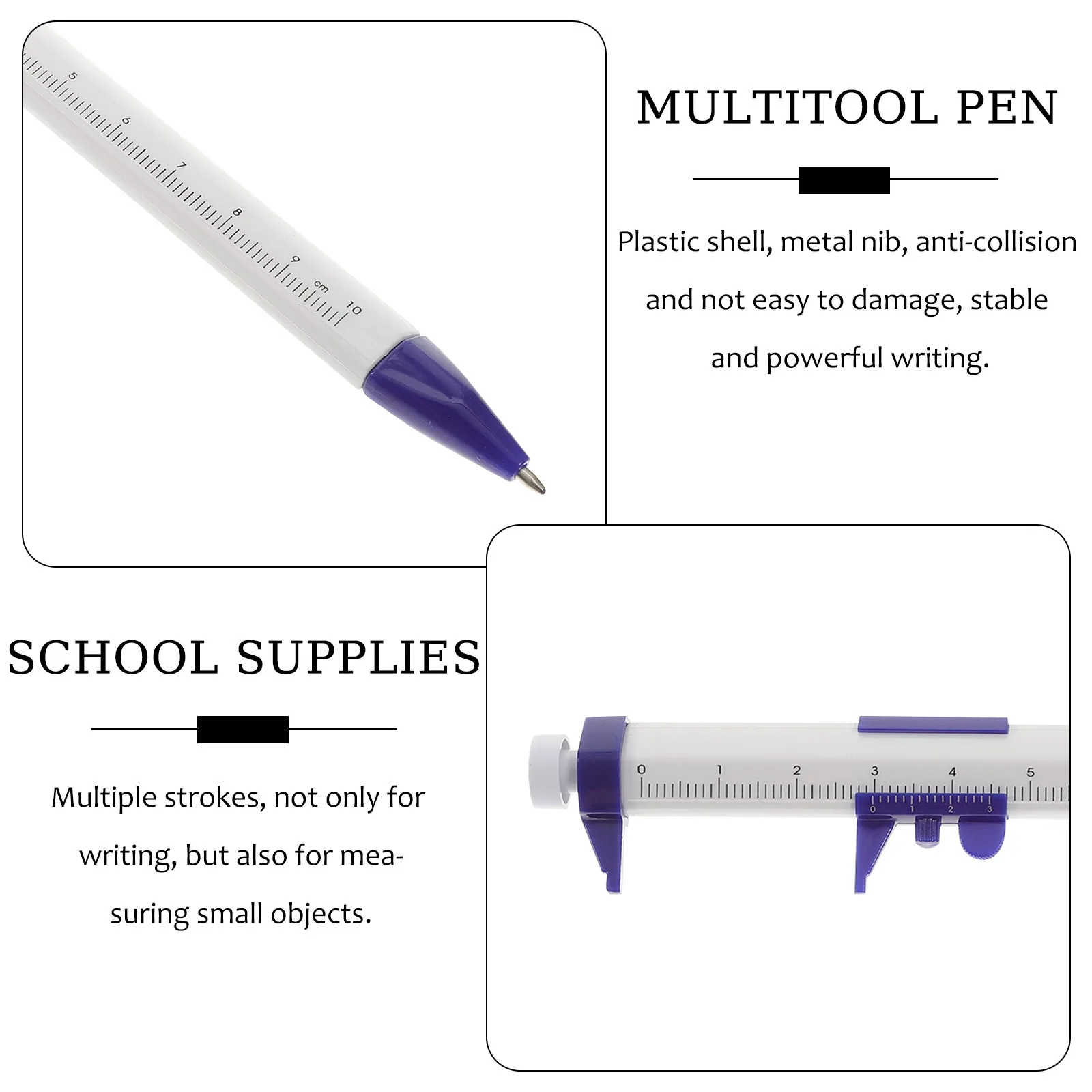 8Pcs Plastic Metal School Writing Pen For Back To School Supplies Christmas Stocking Stuffers Student Scaled Ballpoint
