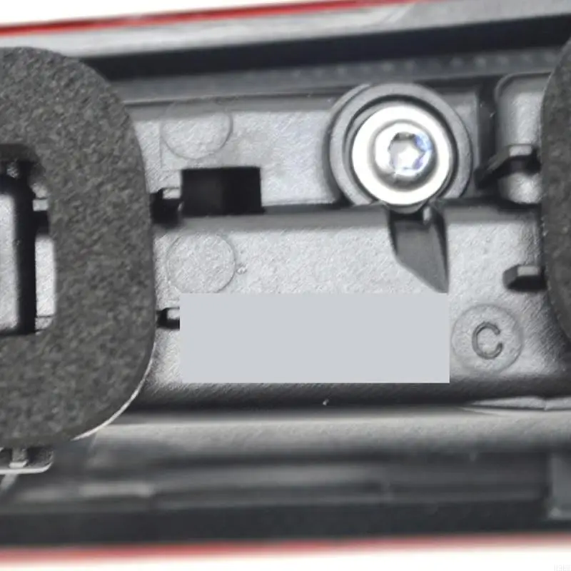10D945307 10D945308 LED Rear Bumper Lamps, 1 Pair with Red Lenses, Black Plastic Housings, Attached Leads, Connection Ends, H9EE
