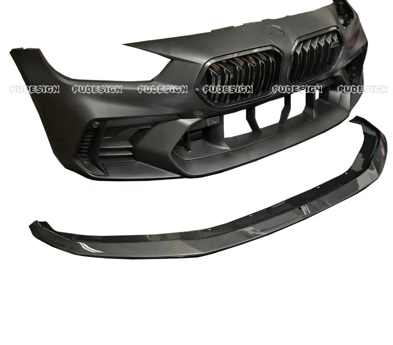 高品質PP素材ADスタイルフロントバンパー、ドライカーボンファイバーフロントリップグリル、フロントバンパーベント、M2 G87ボディキット用