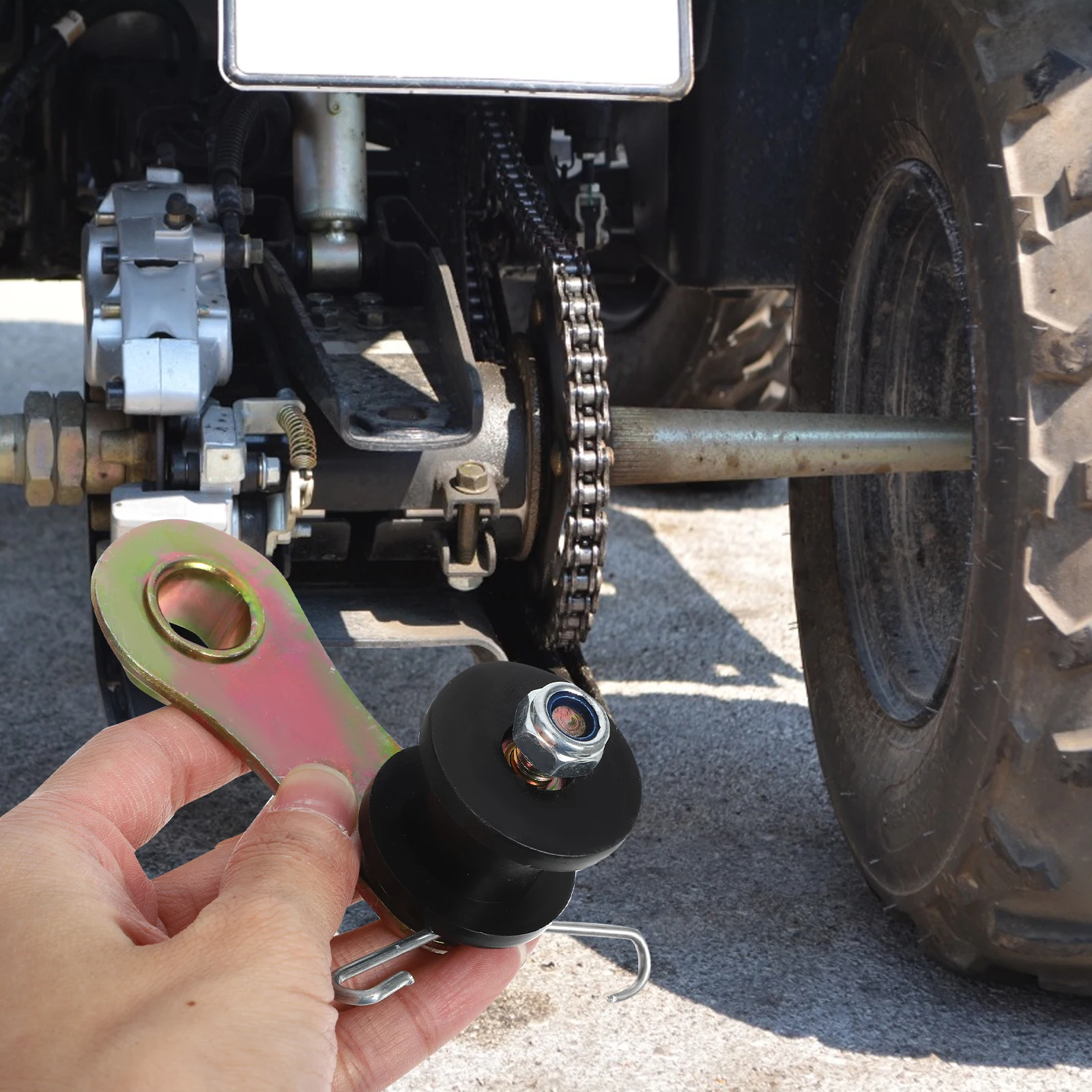 

Motorcycle Guide Assembly Roller Durable Iron Plastic Material Adjustable Anti-Slip Easy Installation For Off-Road Vehicles