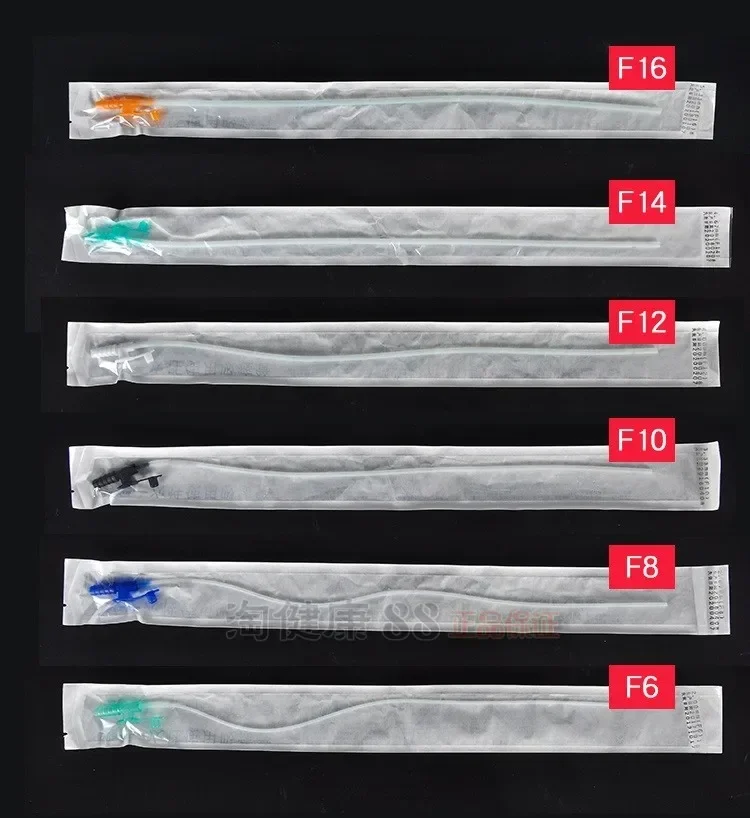 30 / 20/ 10 /5pcs F6/F8/F10/F12/F14/F16 Adult/child use sterile silicone suction catheter household Manual sputum aspirator tube