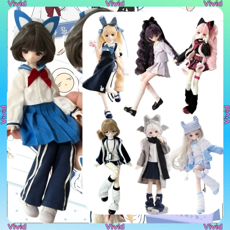 Summer Collection Stay After School Special 6 Points BJD Hair Transplant Articulated Doll Blind Box Trendy Toy Desktop Ornament