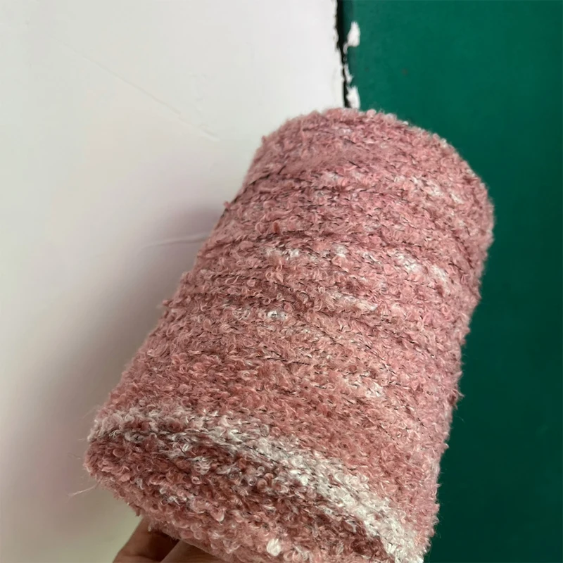 Beautiful 500g Soft Plush Wool Acrylic Fancy Loop Yarn for Knitting Hand Crochet Weaving Sewing Thread