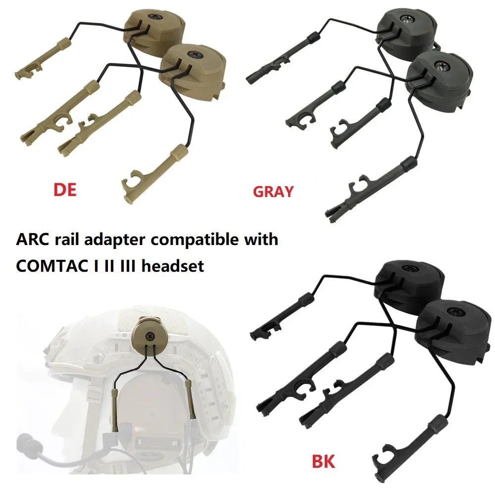 

Hearangel Tactical Helmet ARC OPS-CORE Helmet Rail Adapter гарнитура Stand совместим с COMTAC III тактическая гарнитура