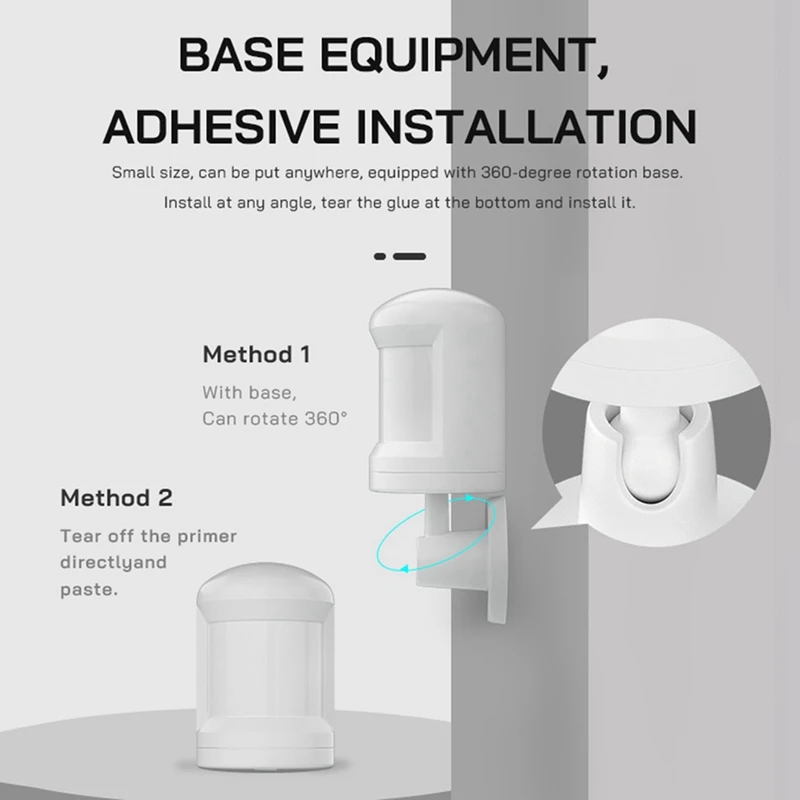 1 Stuk Mini Menselijke Bewegingssensor Infrarood Lichtsensor Detector Met Alarm Voor Thuiskantoor